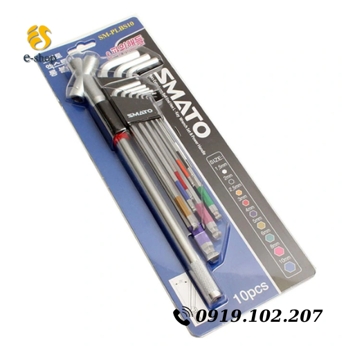 Bộ lục giác 9 cây Smato SM-PLBS10 Hàn Quốc Bộ lục giác 9 cây Smato SM-PLBS10 Hàn Quốc