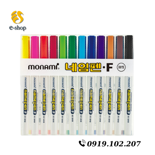 SET BÚT DẠ DẦU 12 MÀU MONAMI NAMEPEN F , BÚT VIẾT CD ( không xóa được ) SET BÚT DẠ DẦU 12 MÀU MONAMI NAMEPEN F , BÚT VIẾT CD ( không xóa được )