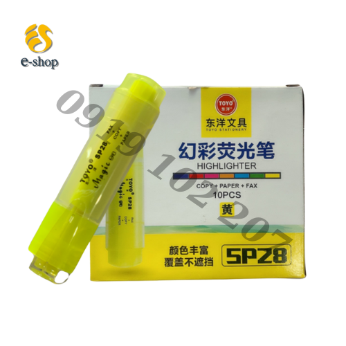 Bút Dạ Quang TOYO 10 cây/hộp Bút Dạ Quang TOYO 10 cây/hộp