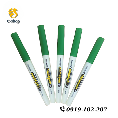 BÚT LÔNG DẦU MONAMI NAME PEN.F XANH LÁ BÚT LÔNG DẦU MONAMI NAME PEN.F XANH LÁ