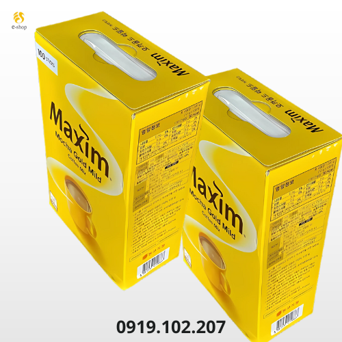 Maxim mocha gold - 맥심 커피 모카골드 마일드 hộp 100 gói *1.2g Maxim mocha gold - 맥심 커피 모카골드 마일드 hộp 100 gói *1.2g