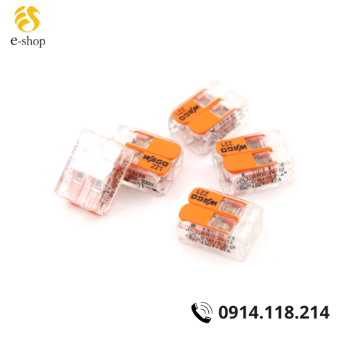 Đầu Nối Dây Điện (2 Dây, 32A) Wago 221-412 Đầu Nối Dây Điện (2 Dây, 32A) Wago 221-412