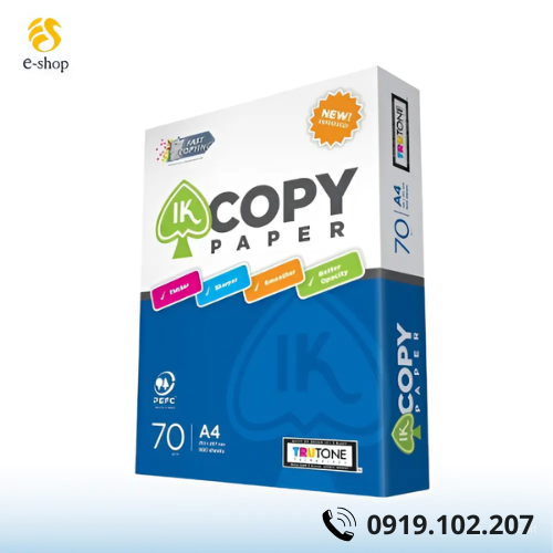Giấy IK COPY PAPER 70gsm Giấy IK COPY PAPER 70gsm