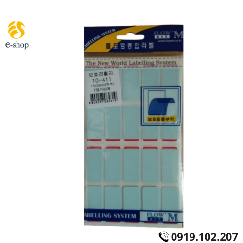 Nhãn dán chữ nhật đa năng 411- Korea Nhãn dán chữ nhật đa năng 411- Korea