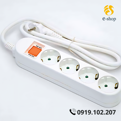 Ổ Cắm Điện Dosel 4 Lỗ 1 Công Tắc | 1.5M, 3M Ổ Cắm Điện Dosel 4 Lỗ 1 Công Tắc | 1.5M, 3M