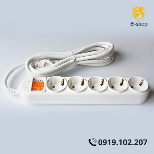 Ổ Cắm Điện Dosel 5 Lỗ 1 Công Tắc | 3M, 5M Ổ Cắm Điện Dosel 5 Lỗ 1 Công Tắc | 3M, 5M