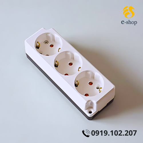 Ổ Cắm Điện Nổi Dosel Hàn Quốc 3 Lỗ Ổ Cắm Điện Nổi Dosel Hàn Quốc 3 Lỗ