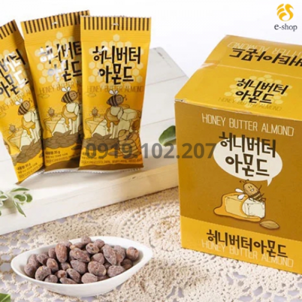 Hạt hạnh nhân rang bơ mật ong 35g