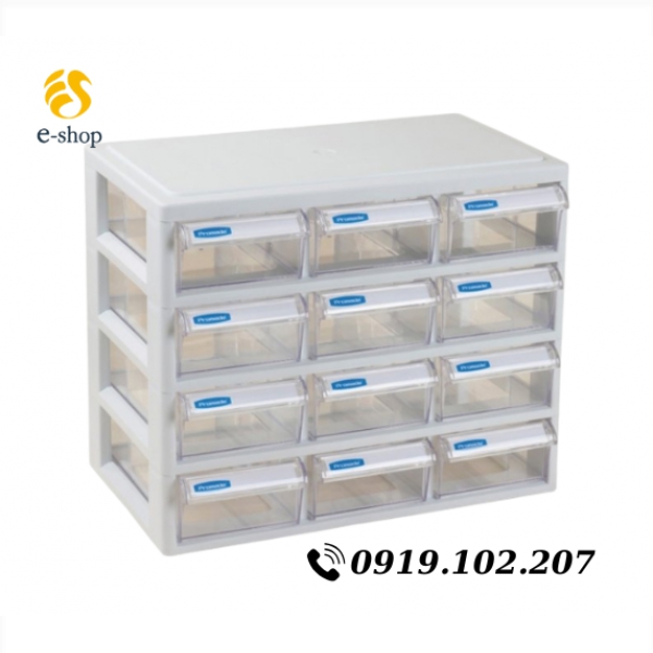 Hộp Đựng Đồ Mini 12 Ngăn Cố Định Nhập Khẩu Hàn Quốc | Mã J-012