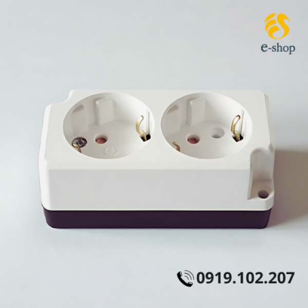 Ổ Cắm Điện Nổi Dosel Hàn Quốc 2 Lỗ