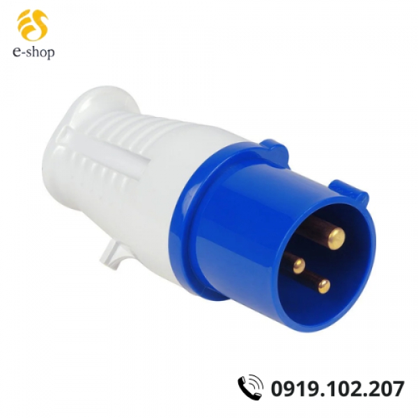 PHÍCH CẮM ĐIỆN CÔNG NGHIỆP 3 CHẤU 1 PHA MÃ 013