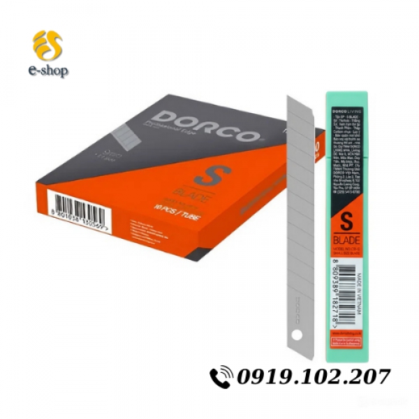 Lưỡi Dao Rọc Giấy Dorco 9Mm 도루코 캇타칼날 (1000 Lưỡi)