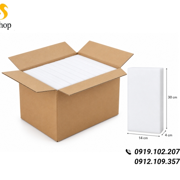 Mút Xốp Melamine Tẩy Rửa Đa Năng Bản Lớn 30 × 14 × 4Cm| Không Bao Bì