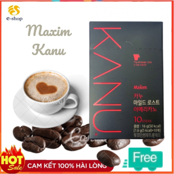 Cafe Kanu Americano 1.6G*10 Hàn Quốc / 동서) 카누 아메리카노 (다크 로스트)