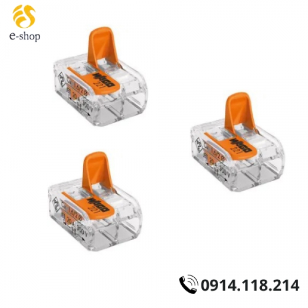 Đầu Nối Dây Điện (2 Dây, 32A) Wago 221-412