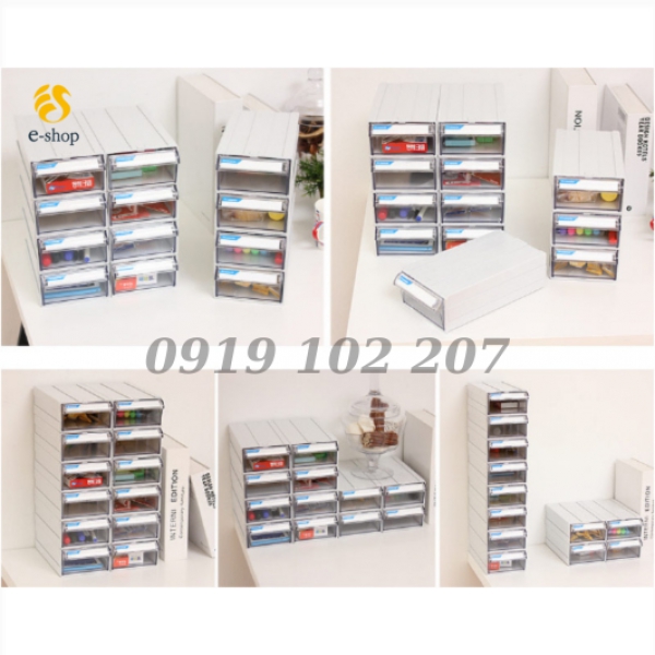 Hộp Đựng Đồ Mini 9 Ngăn Lắp Ghép Nhập Khẩu Hàn Quốc | Mã J-109