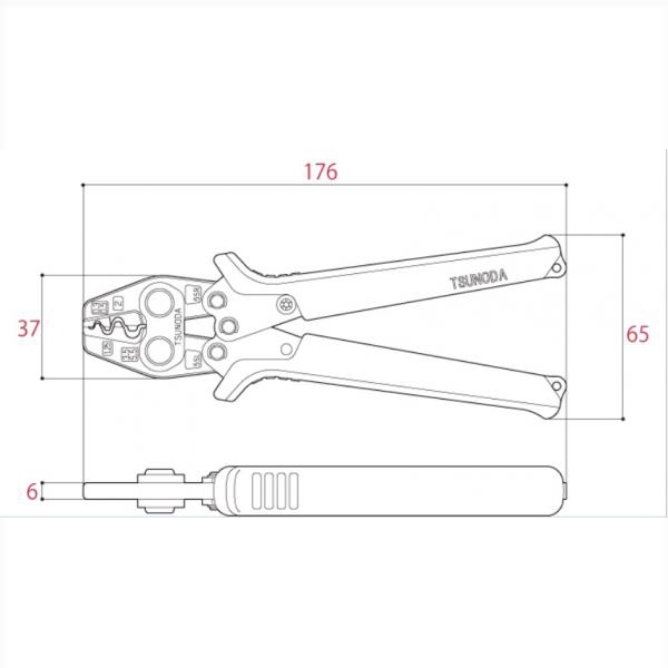 Kìm bấm cos Lobster AK-19A, Nhật Bản